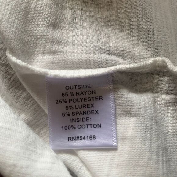 Elliott Lauren Size Medium Multicolor Metallic Stripe Layered Tunic Top Blouse - Picture 7 of 8